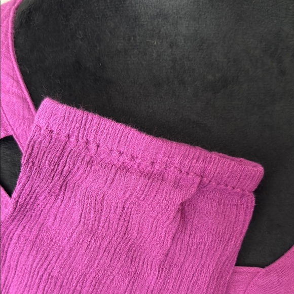 Women's Purple Strappy Top - Picture 3 of 6